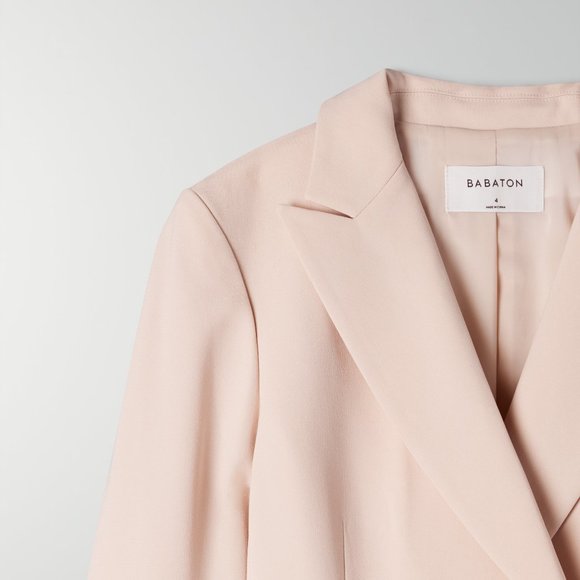 Aritzia Babaton Pelli Blazer Dress Denude Size 4 - Picture 2 of 8